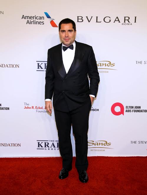 Riccardo Silva attending at the Elton John Foundation's gala in New York